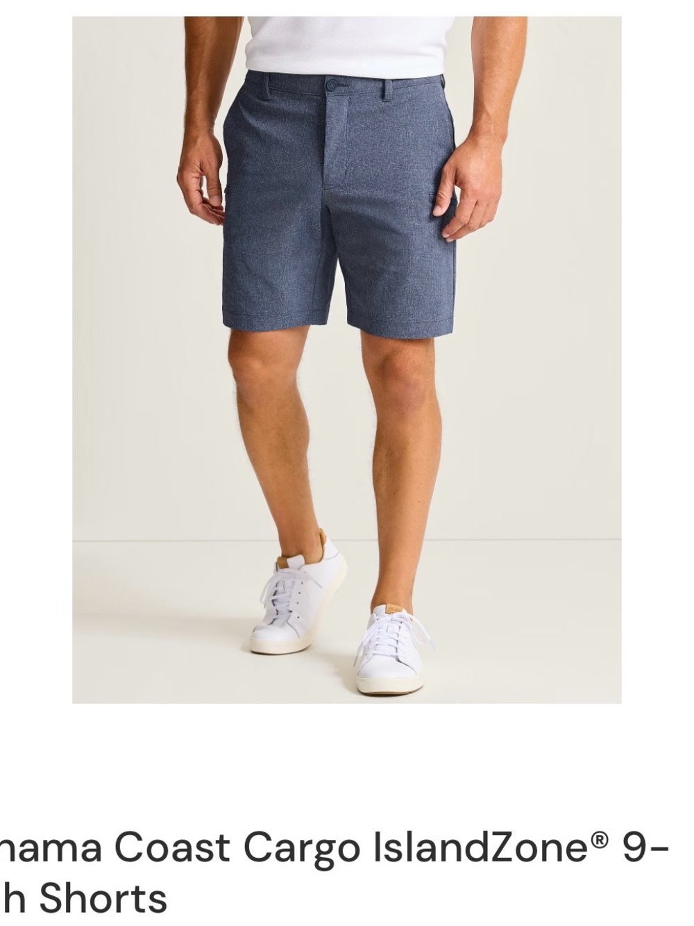 Tommy Bahama Dark Navy Micro-Texture Flat-Front Shorts